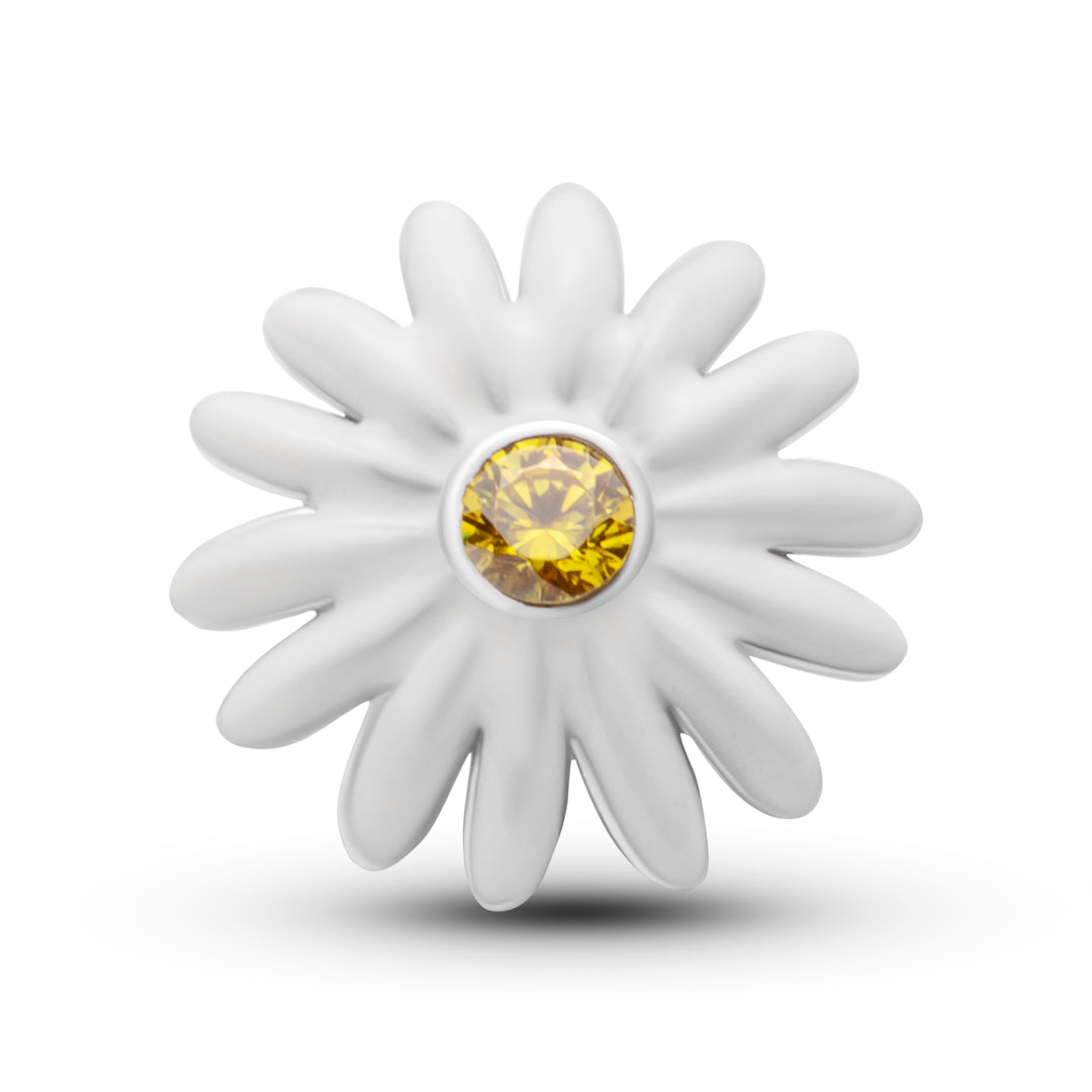 White Enameled Daisy