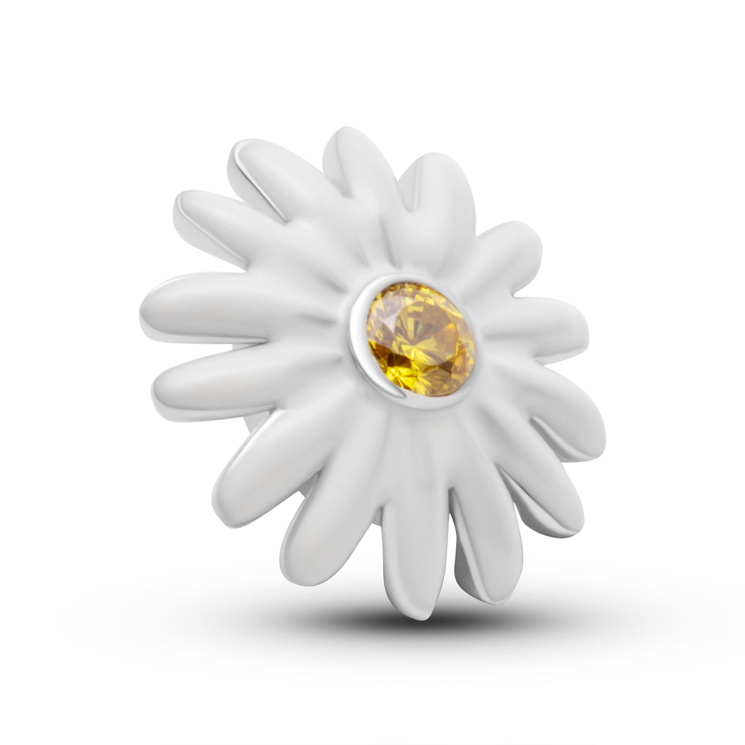 White Enameled Daisy