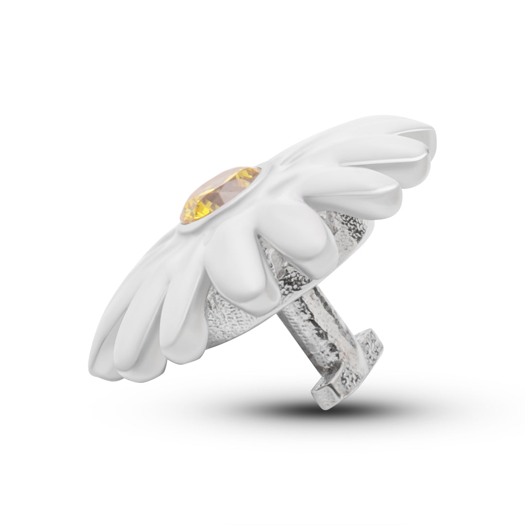 White Enameled Daisy