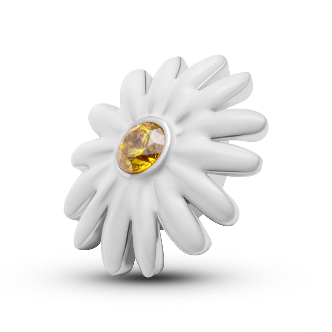 White Enameled Daisy
