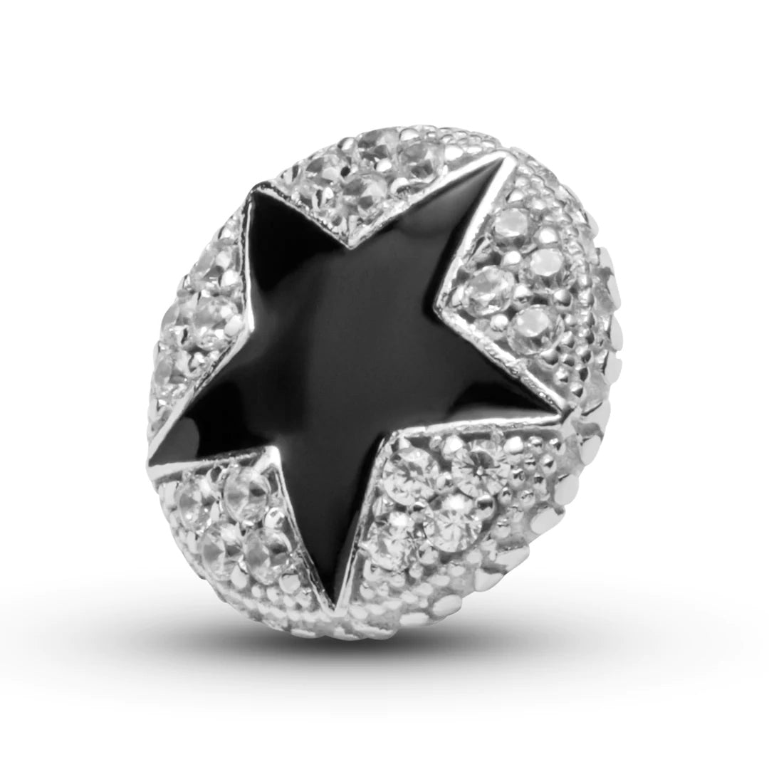 Black Sparkly Star