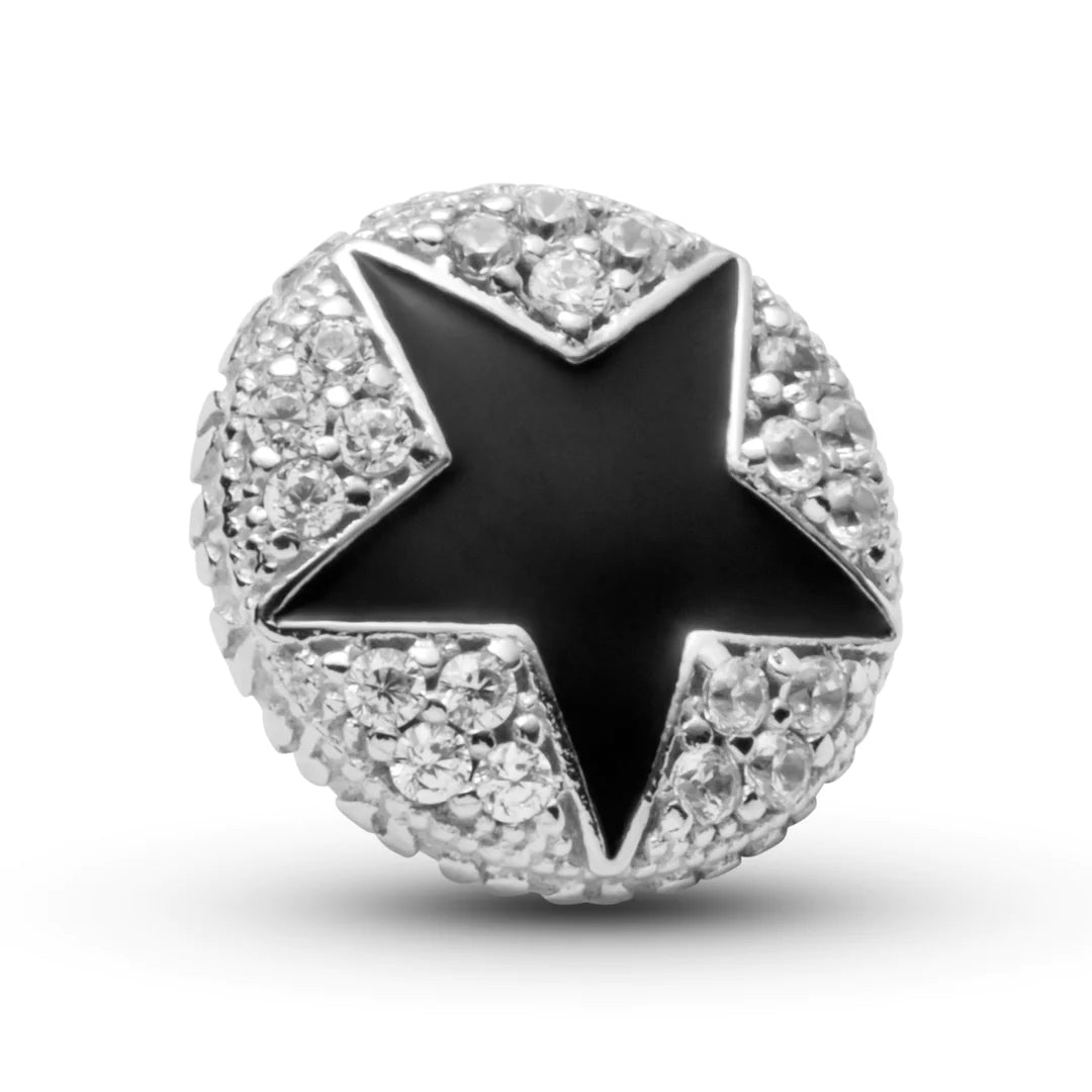 Black Sparkly Star