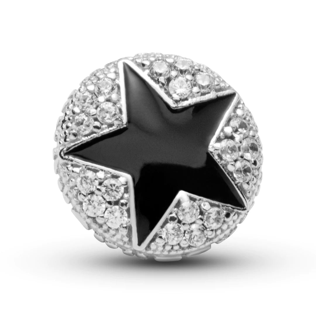 Black Sparkly Star