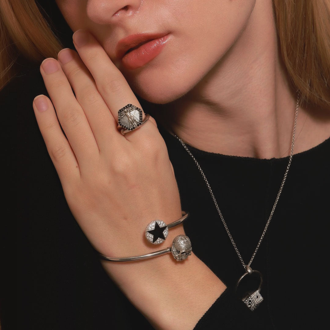 Black Sparkly Star